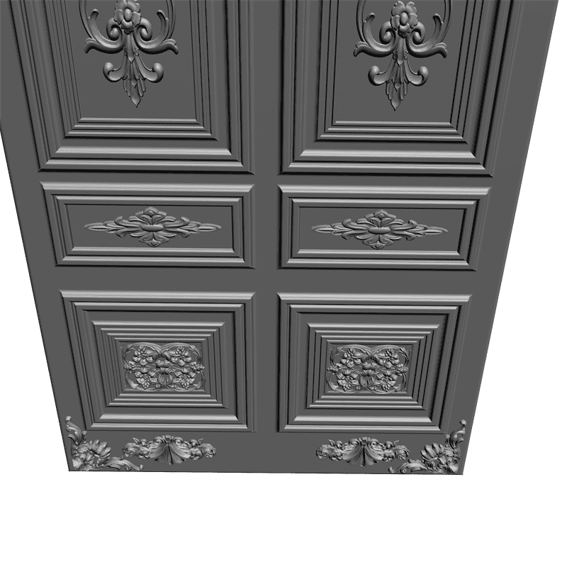 картинка Дверь резная H3-019 3D-STL.COM