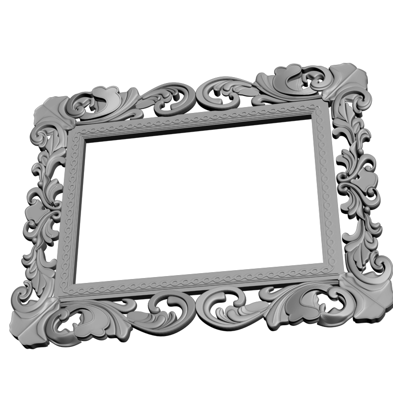 картинка Рамка резная D14-595 3D-STL.COM