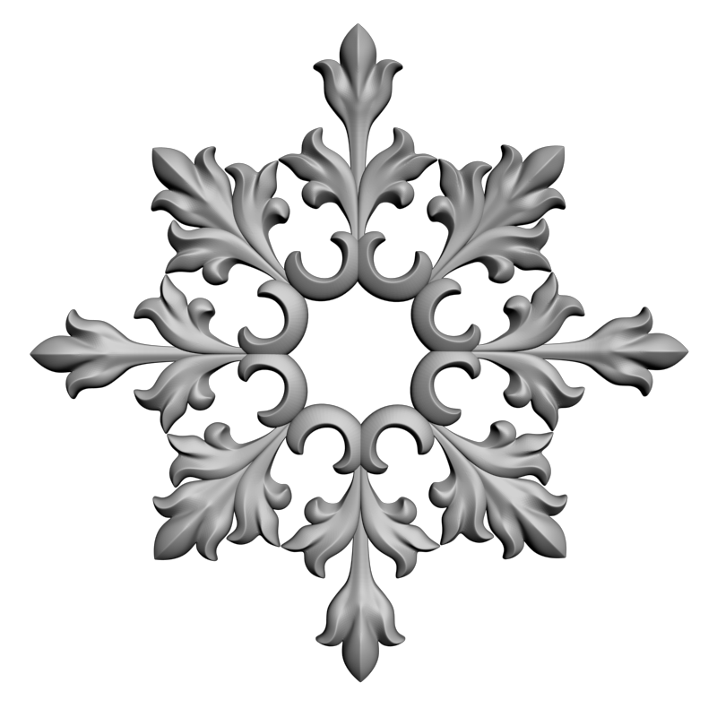 картинка Розетка резная D16-372 3D-STL.COM