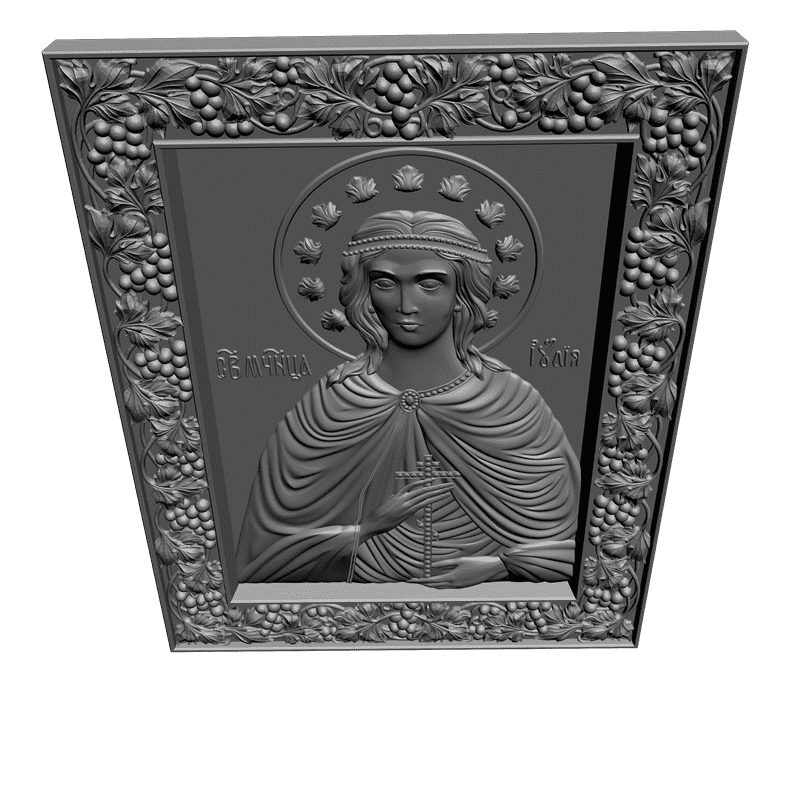 картинка Святая мученица Юлия V3-211 3D-STL.COM