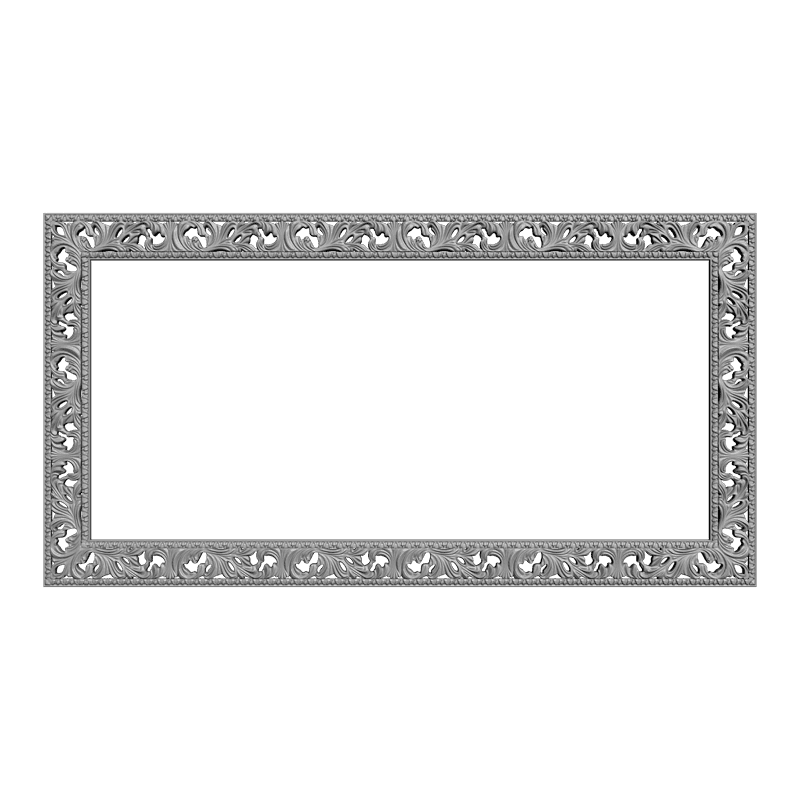 картинка Рама прямоугольная резная D14-132 3D-STL.COM