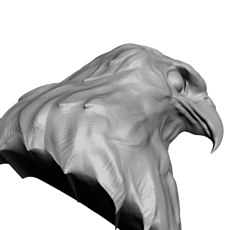 картинка Голова ястреба F3-019 3D-STL.COM