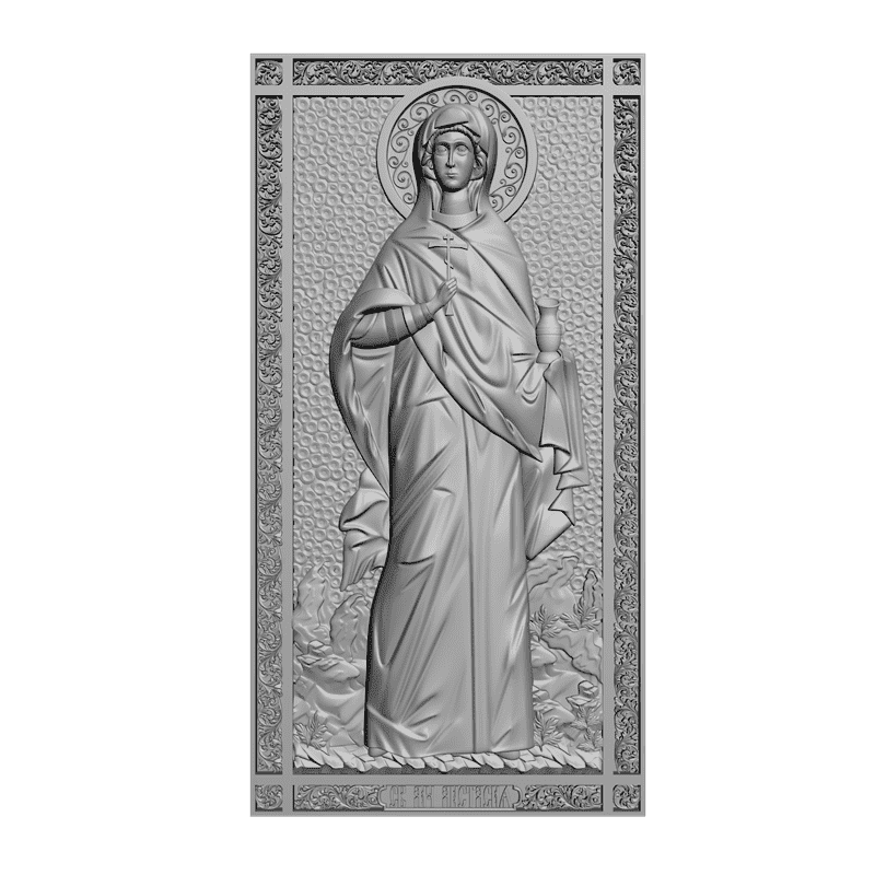 картинка Святая мученица Анастасия V3-130 3D-STL.COM