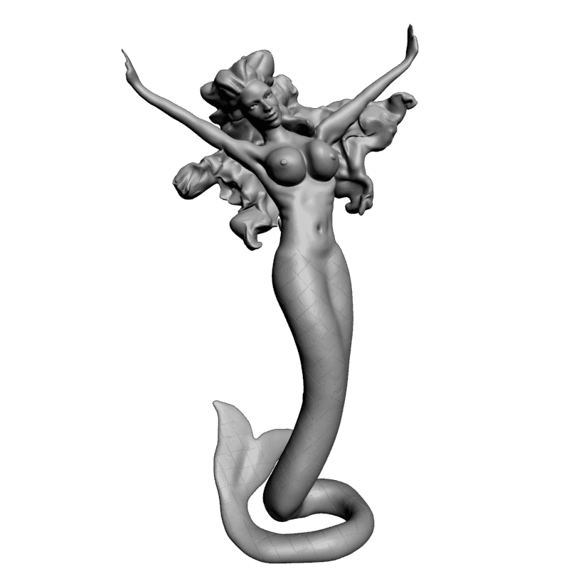 картинка Маленькая русалочка PI1-169 3D-STL.COM