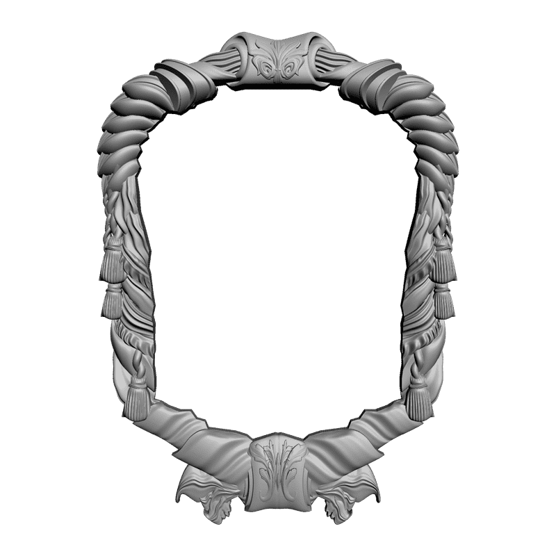 картинка Рамка резная под зеркало D14-176 3D-STL.COM