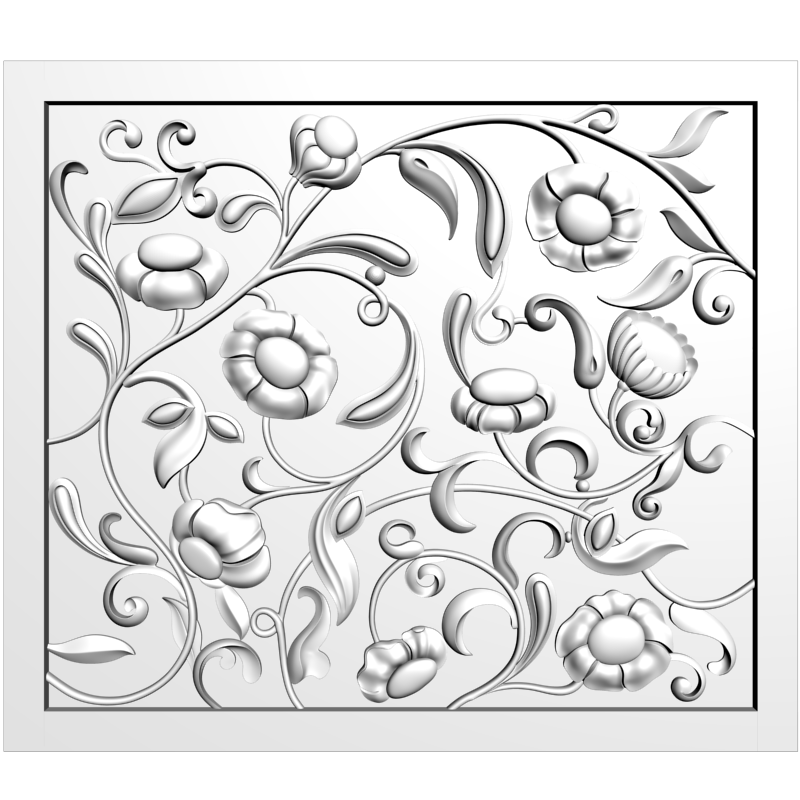 картинка Накладка резная D10-303 3D-STL.COM
