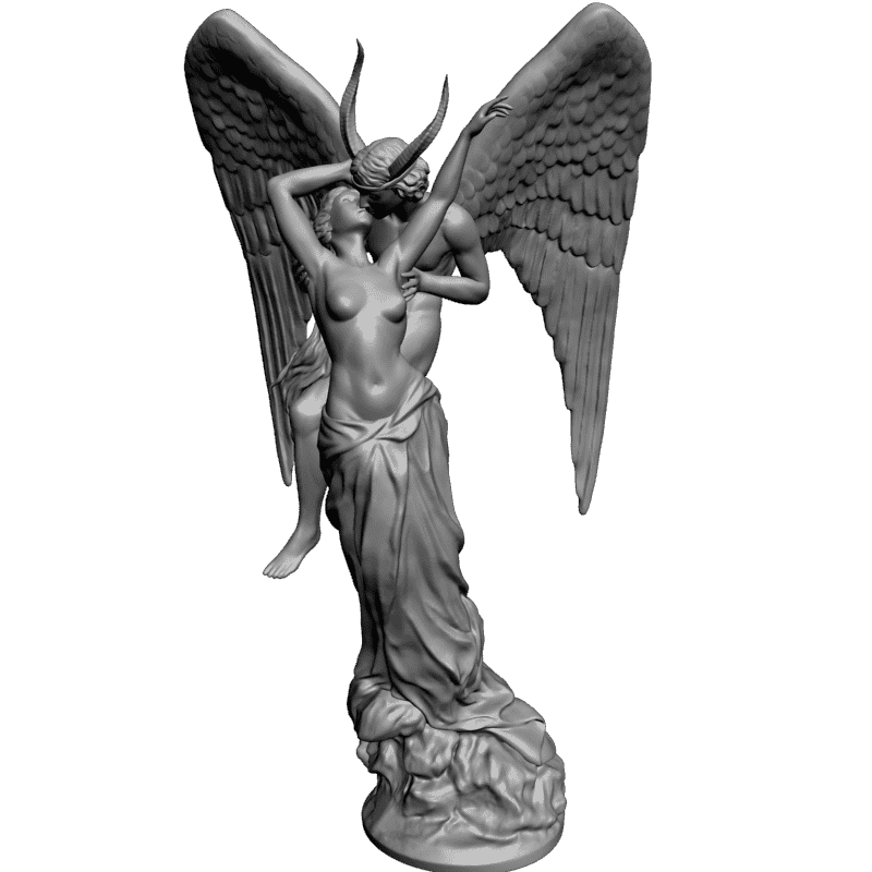 картинка Ангел и дьявол V1-049 3D-STL.COM
