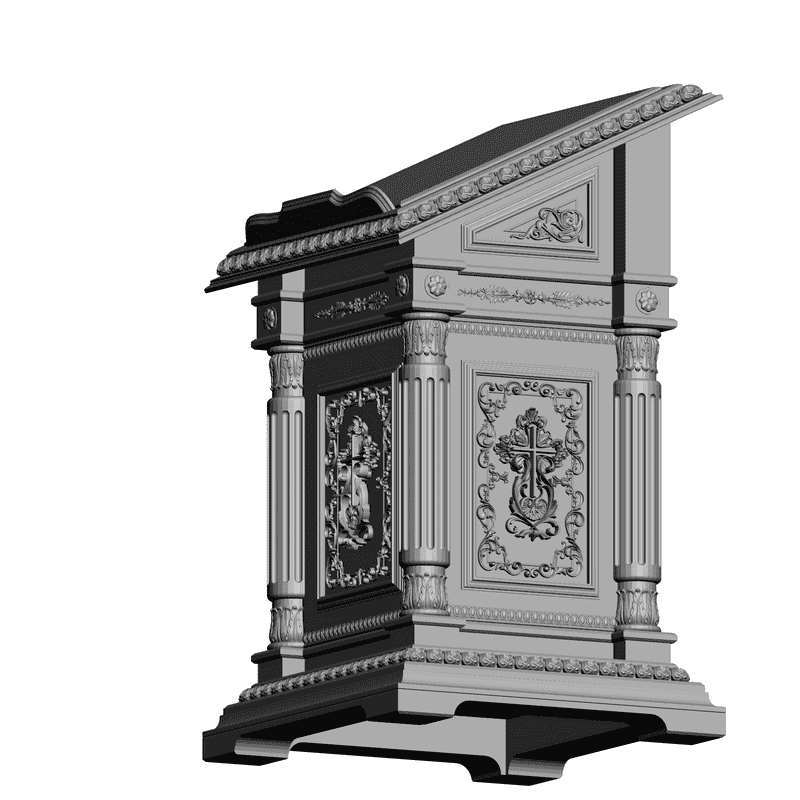 картинка Аналой церковный V8-007 3D-STL.COM