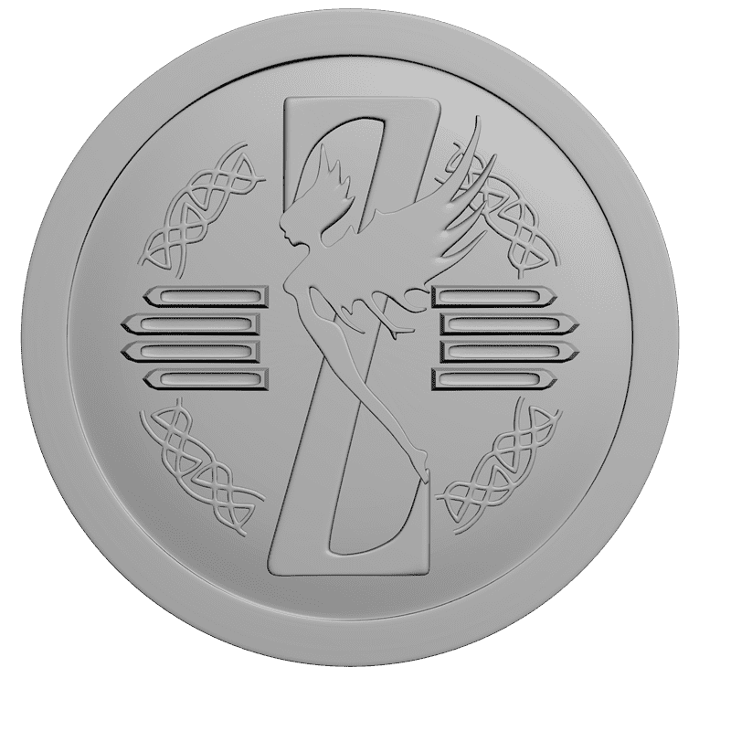 картинка Зан Зара двухсторонняя монета P4-190 3D-STL.COM