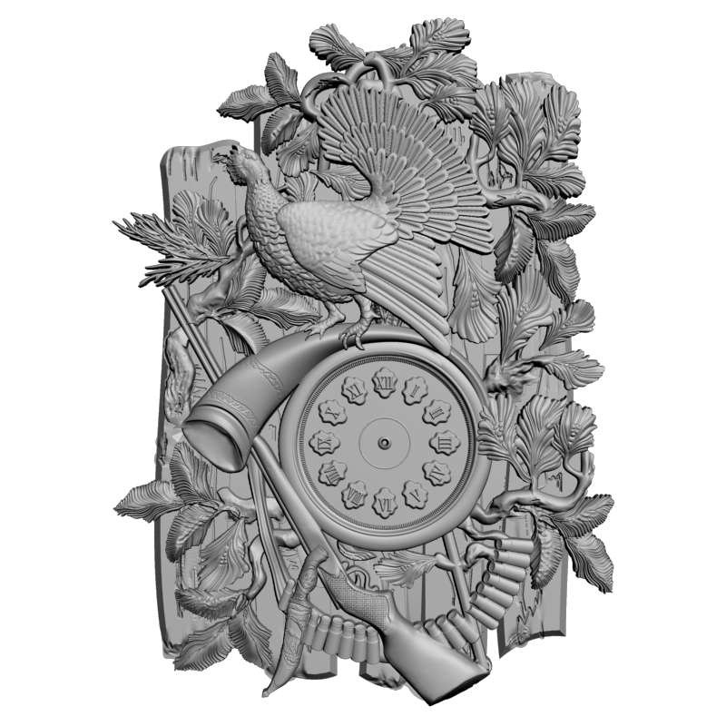 картинка Часы Охотника P3-123 3D-STL.COM