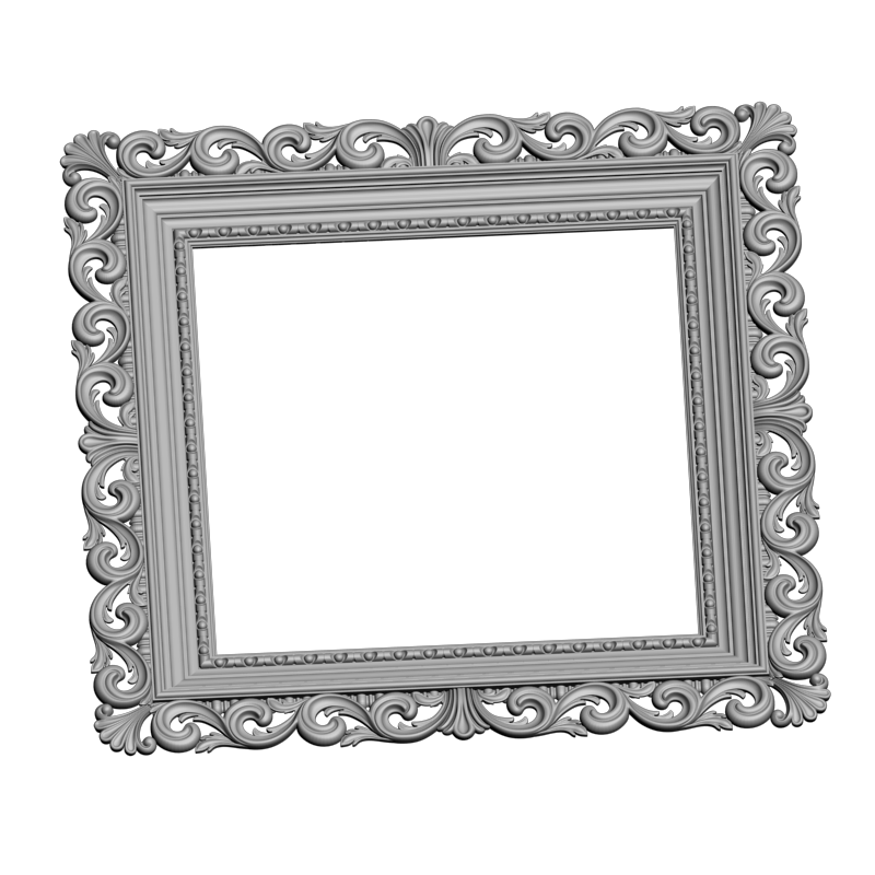 картинка Рамка резная D14-607 3D-STL.COM