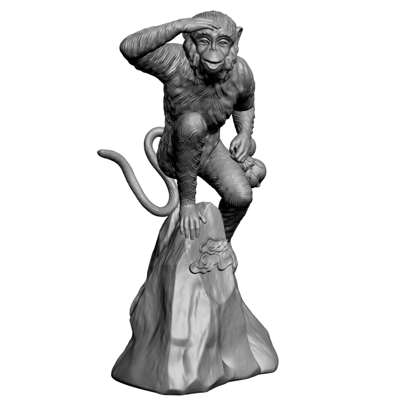 картинка Обезьяна PI1-246 3D-STL.COM