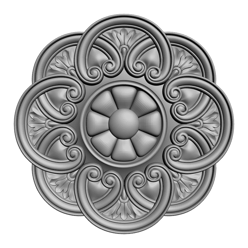 картинка Розетка резная D16-017 3D-STL.COM