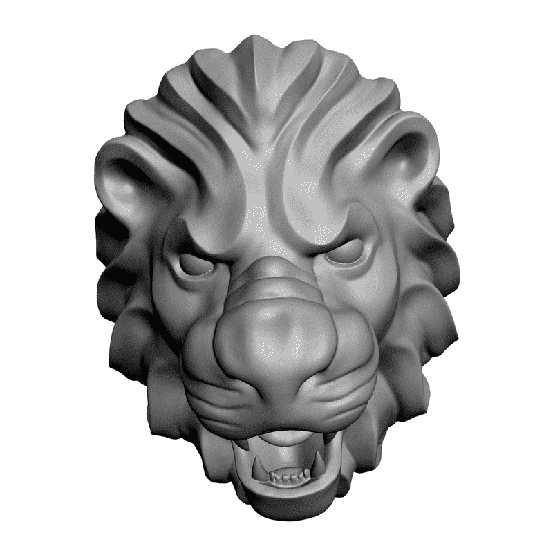 картинка Перстень "Голова льва" RY2-004 3D-STL.COM
