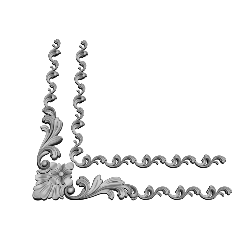 картинка Угловой элемент D19-060 3D-STL.COM