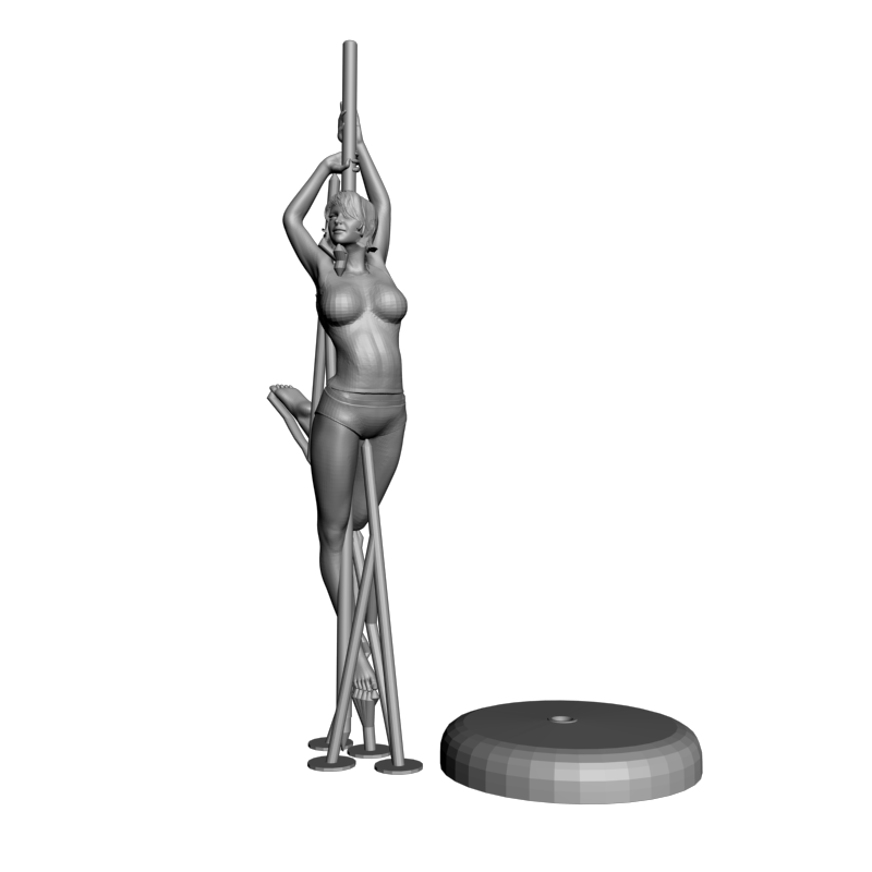 картинка Танцующая у шеста L3-396 3D-STL.COM