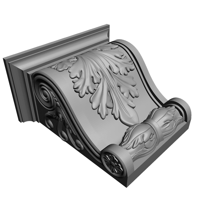 картинка Кронштейн резной D9-082 3D-STL.COM