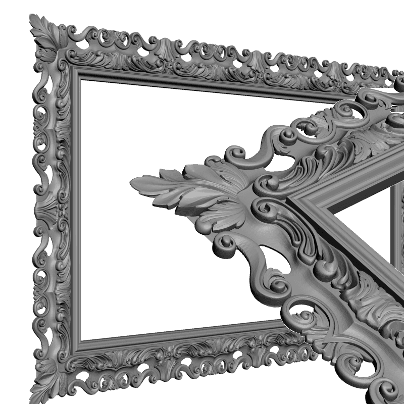 картинка Прямоугольная рама D14-321 3D-STL.COM