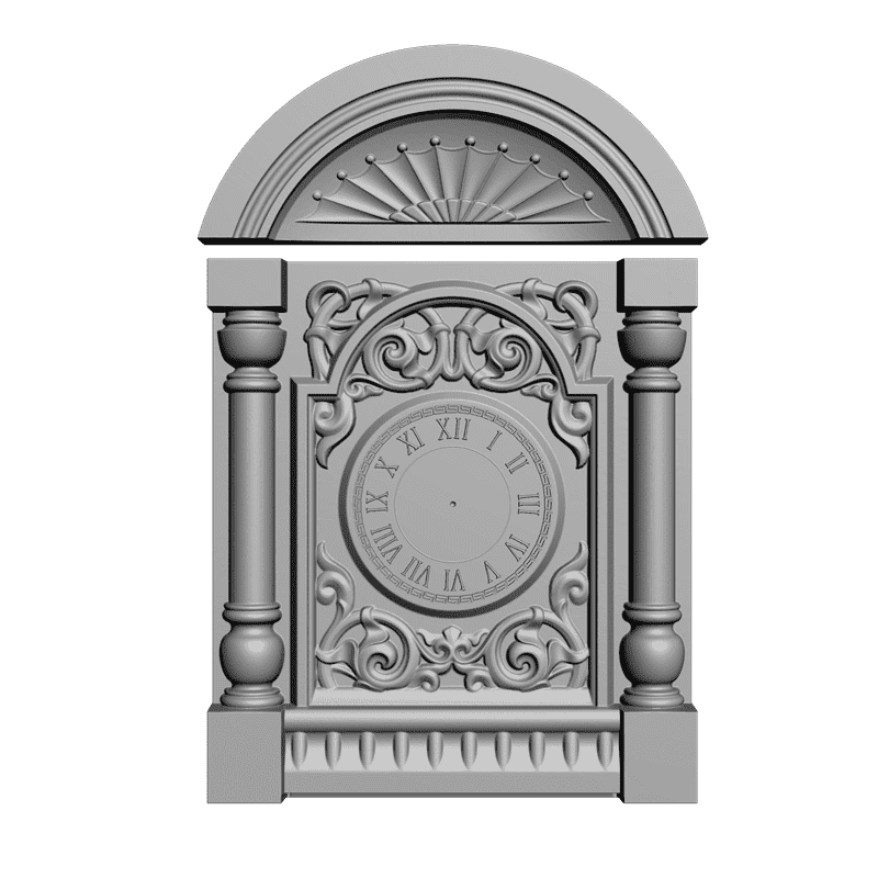 картинка Часы резные P3-034 3D-STL.COM