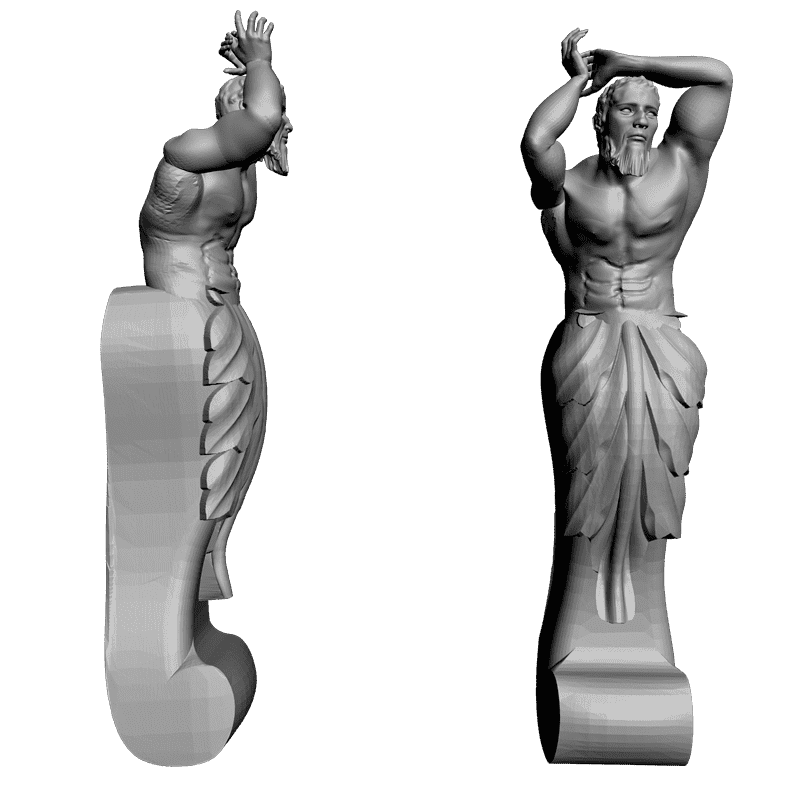 картинка Кронштейн резной D9-065 3D-STL.COM