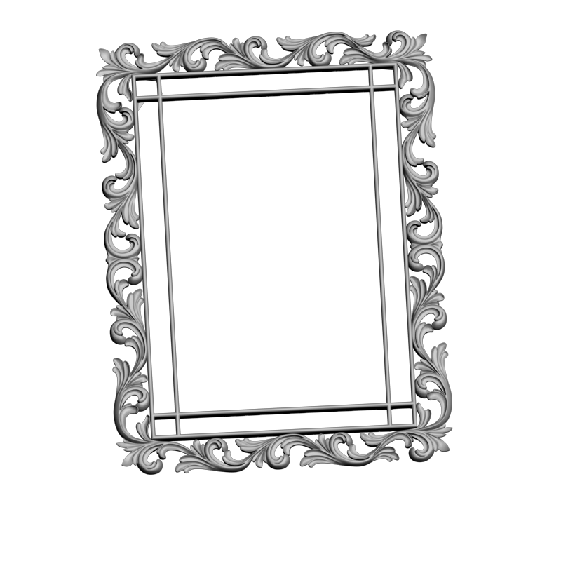 картинка Рамка резная D14-623 3D-STL.COM