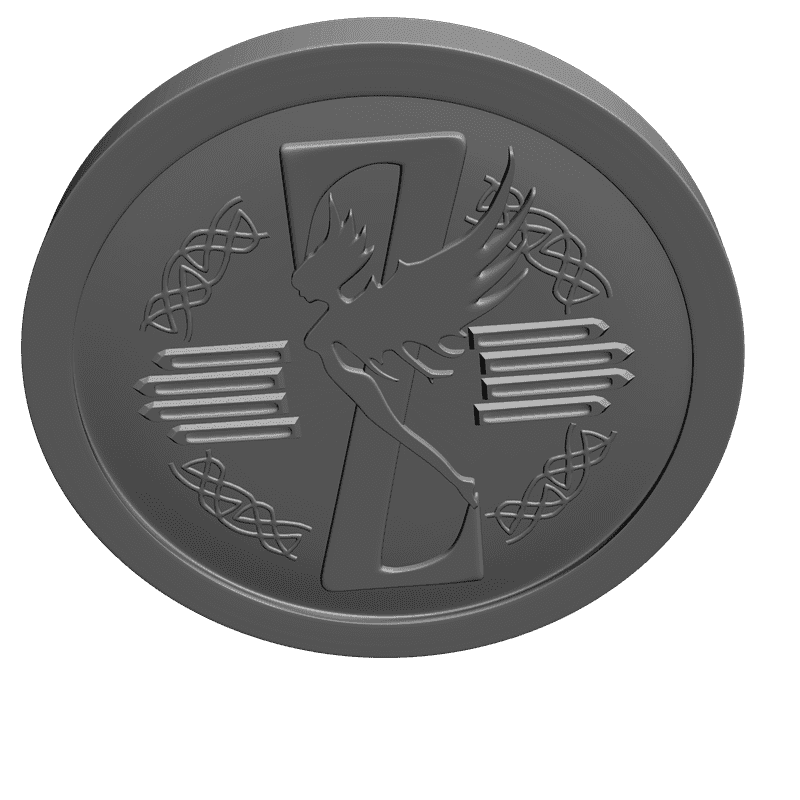картинка Зан Зара двухсторонняя монета P4-190 3D-STL.COM