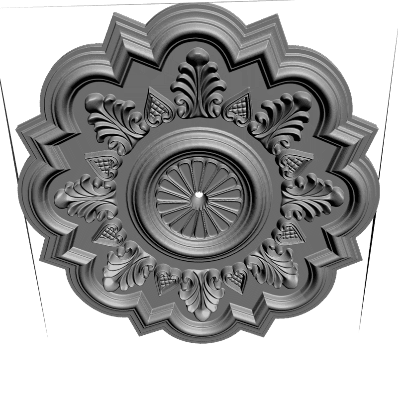 картинка Розетка резная D16-137 3D-STL.COM
