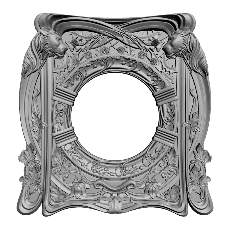 картинка Рама резная D14-057 3D-STL.COM