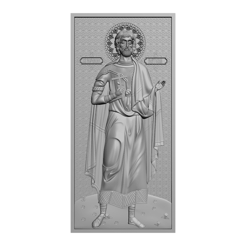 картинка Святой Мученик Анатолий V3-146 3D-STL.COM