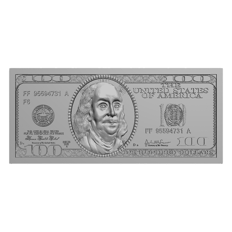 картинка Сто баксов P4-127  3D-STL.COM