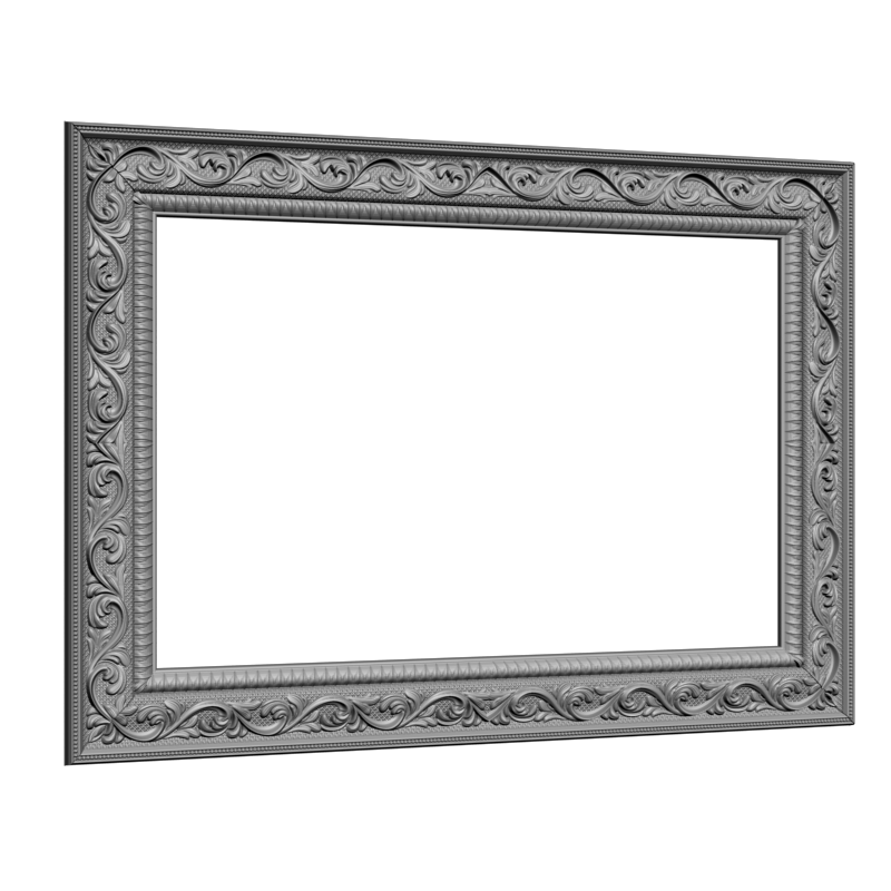 картинка Рама прямоугольная резная D14-371 3D-STL.COM
