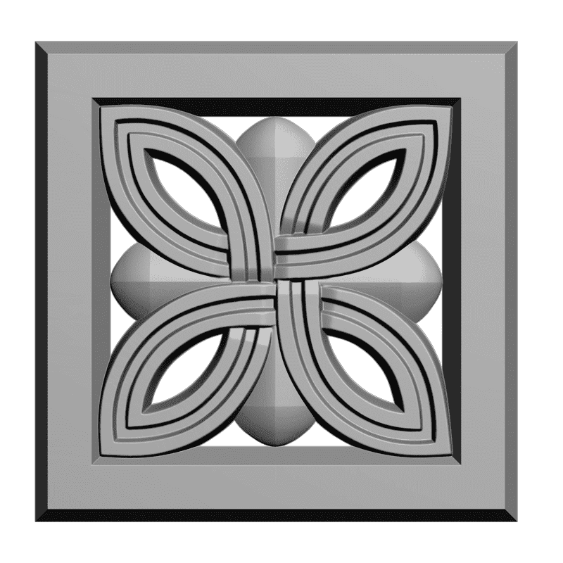 картинка Розетка резная D16-185 3D-STL.COM