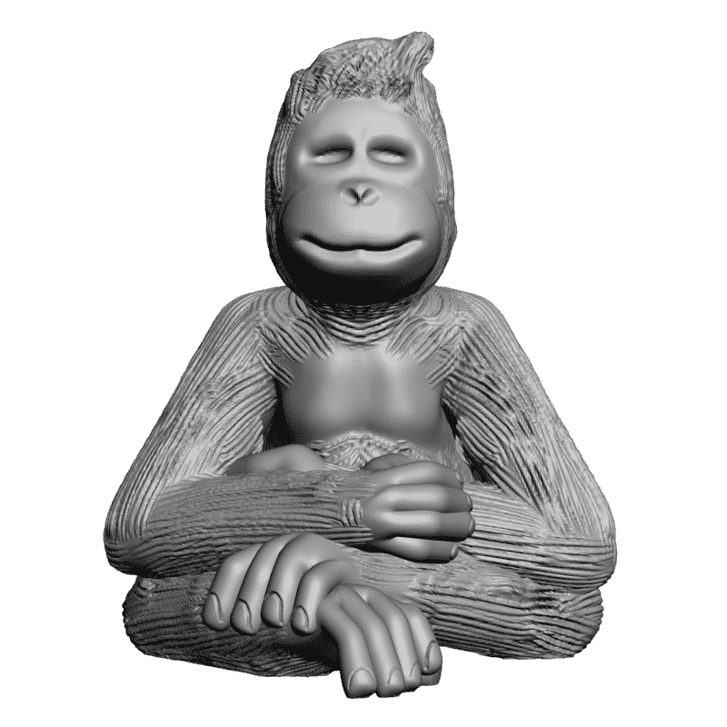 картинка Шимпанзе F1-193 3D-STL.COM