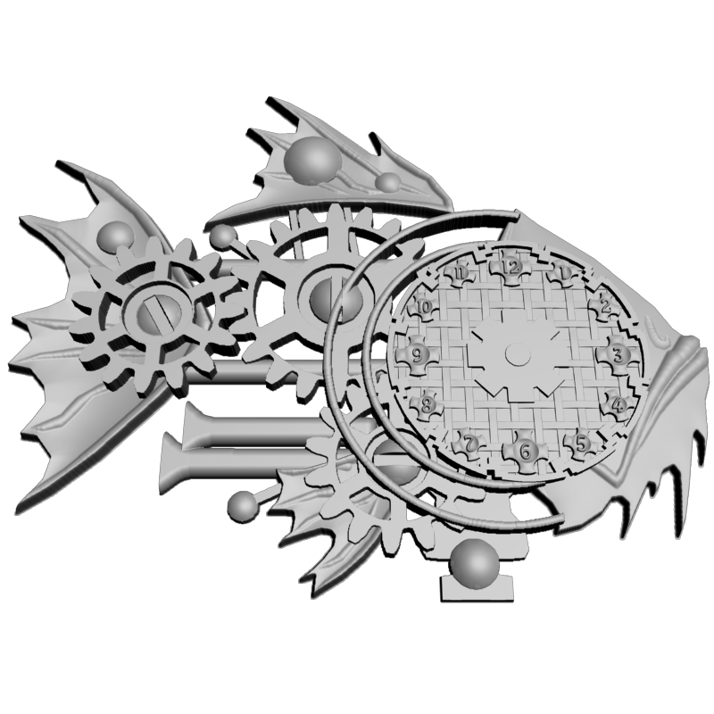картинка Техно-рыба часы P3-202 3D-STL.COM