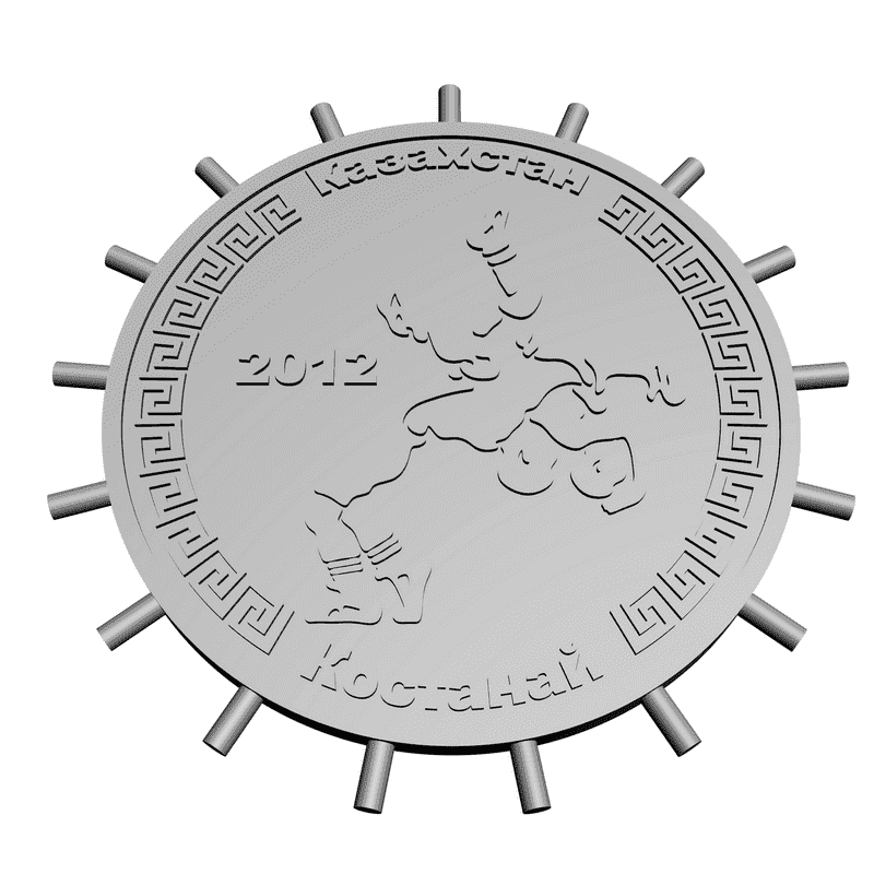 картинка Казахстан-Костанай 2012 RG3-008 3D-STL.COM