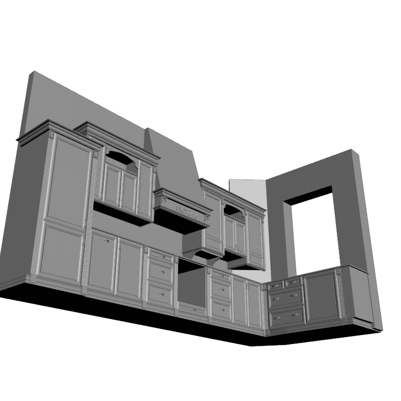 картинка Кухня M5-020 3D-STL.COM
