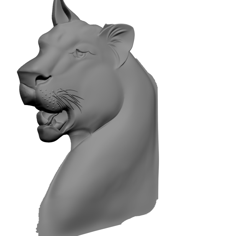 картинка Голова леопарда F1-231 3D-STL.COM
