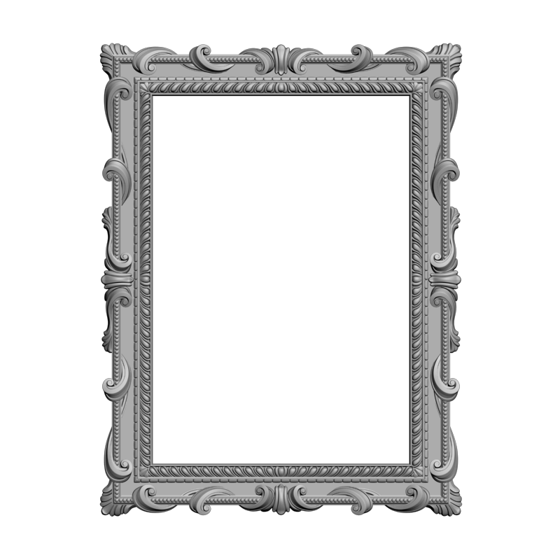 картинка Рамка резная D14-572 3D-STL.COM