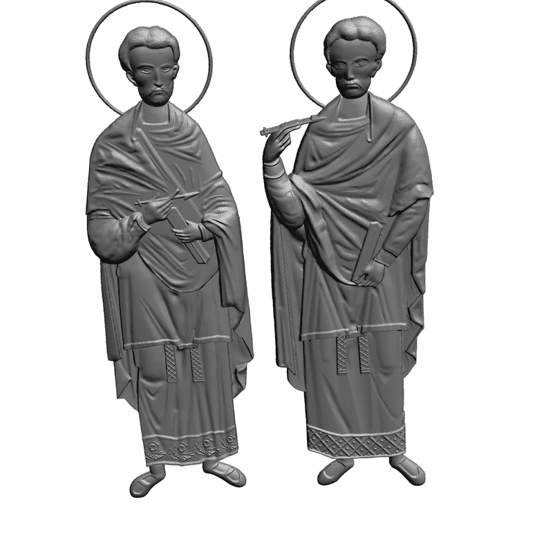картинка Святые Кузьма и Демьян V6-001 3D-STL.COM