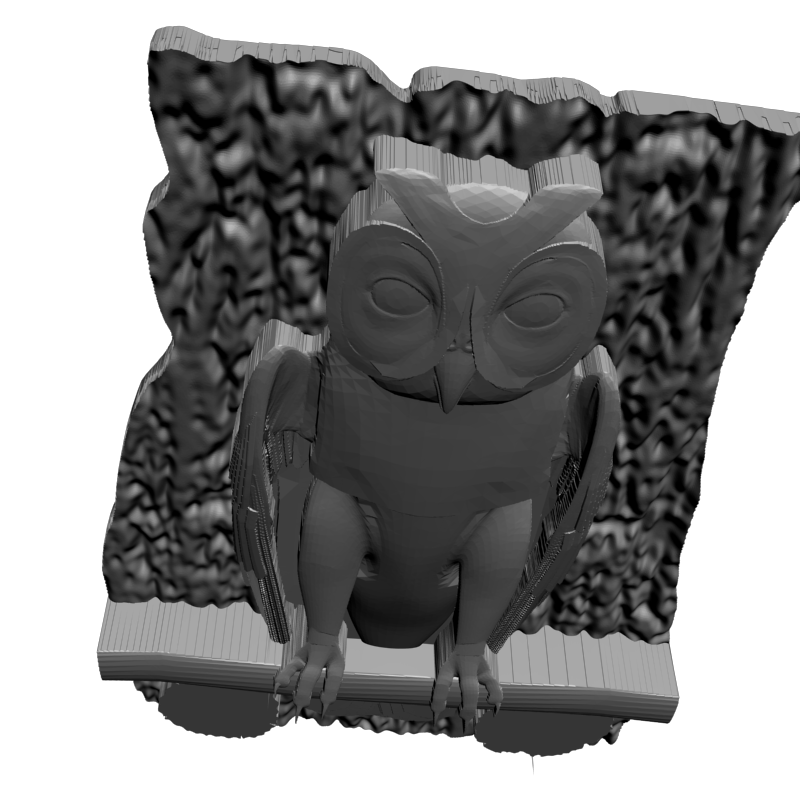 картинка Ключница Сова P4-443 3D-STL.COM