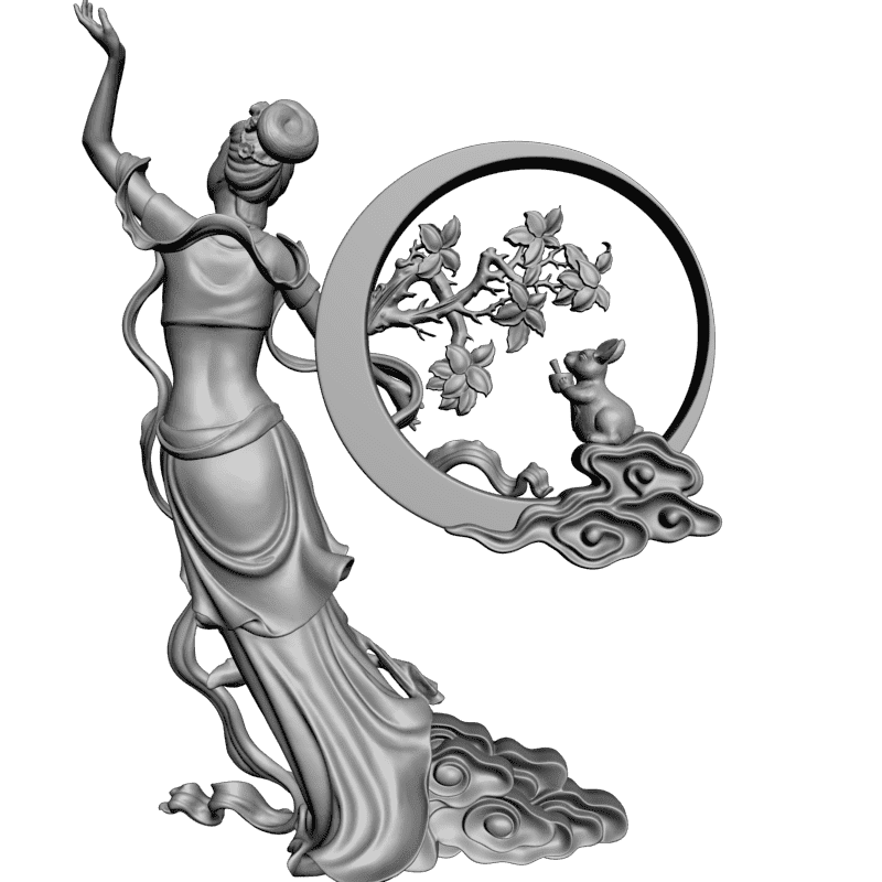 картинка Фея и белочка L3-124 3D-STL.COM