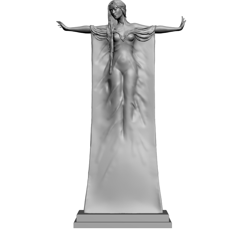 картинка Парящая девушка L3-317 3D-STL.COM