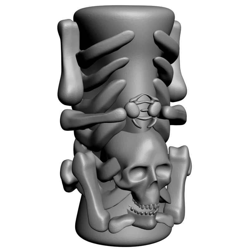 картинка Skelecton-body PI1-280 3D-STL.COM