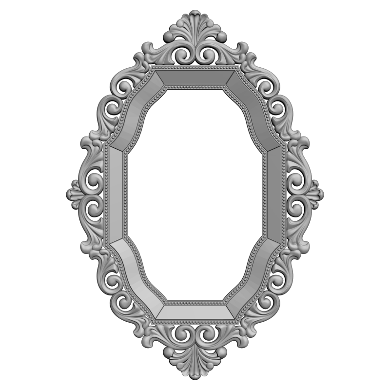 картинка Рамка резная D14-646 3D-STL.COM