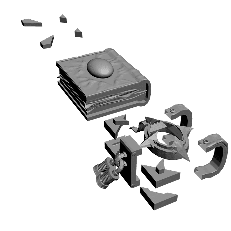 картинка Книга на замке P4-150 3D-STL.COM