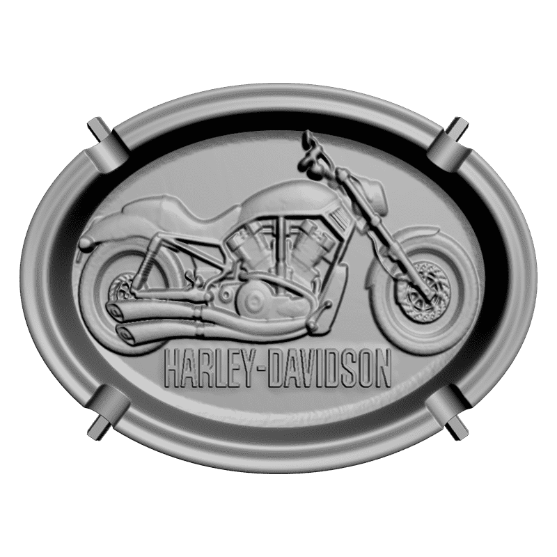 картинка Пепельница Harley-Devidson P4-086 3D-STL.COM