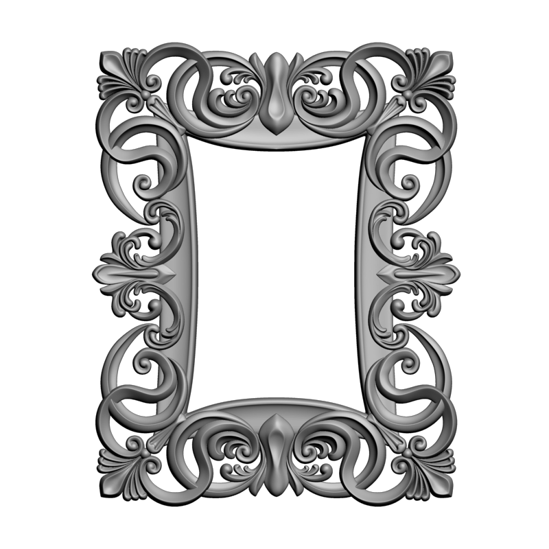 картинка Рама резная D14-538 3D-STL.COM