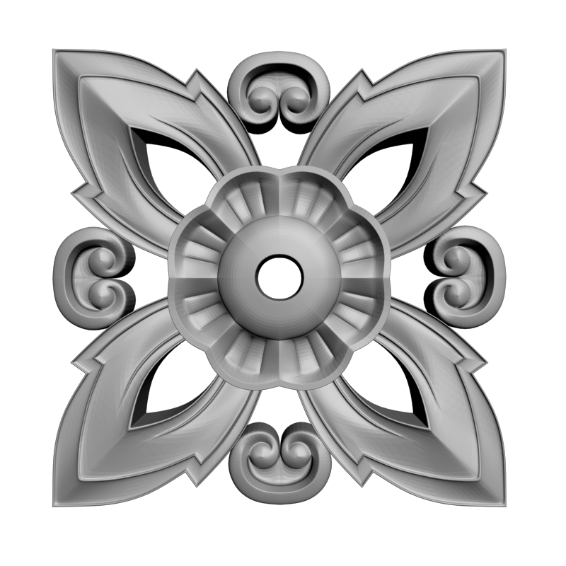 картинка Розетка резная D16-378 3D-STL.COM
