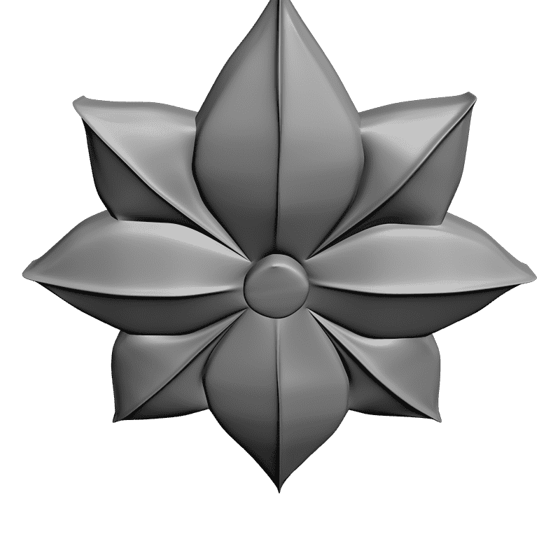 картинка Розетка резная D16-213 3D-STL.COM
