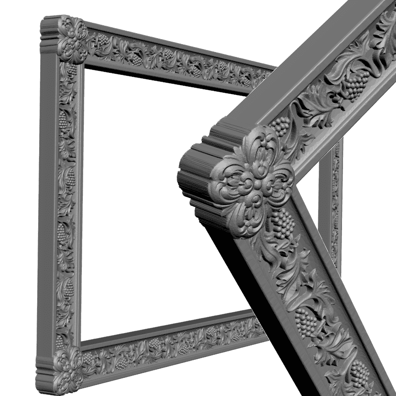 картинка Рама резная D14-300 3D-STL.COM
